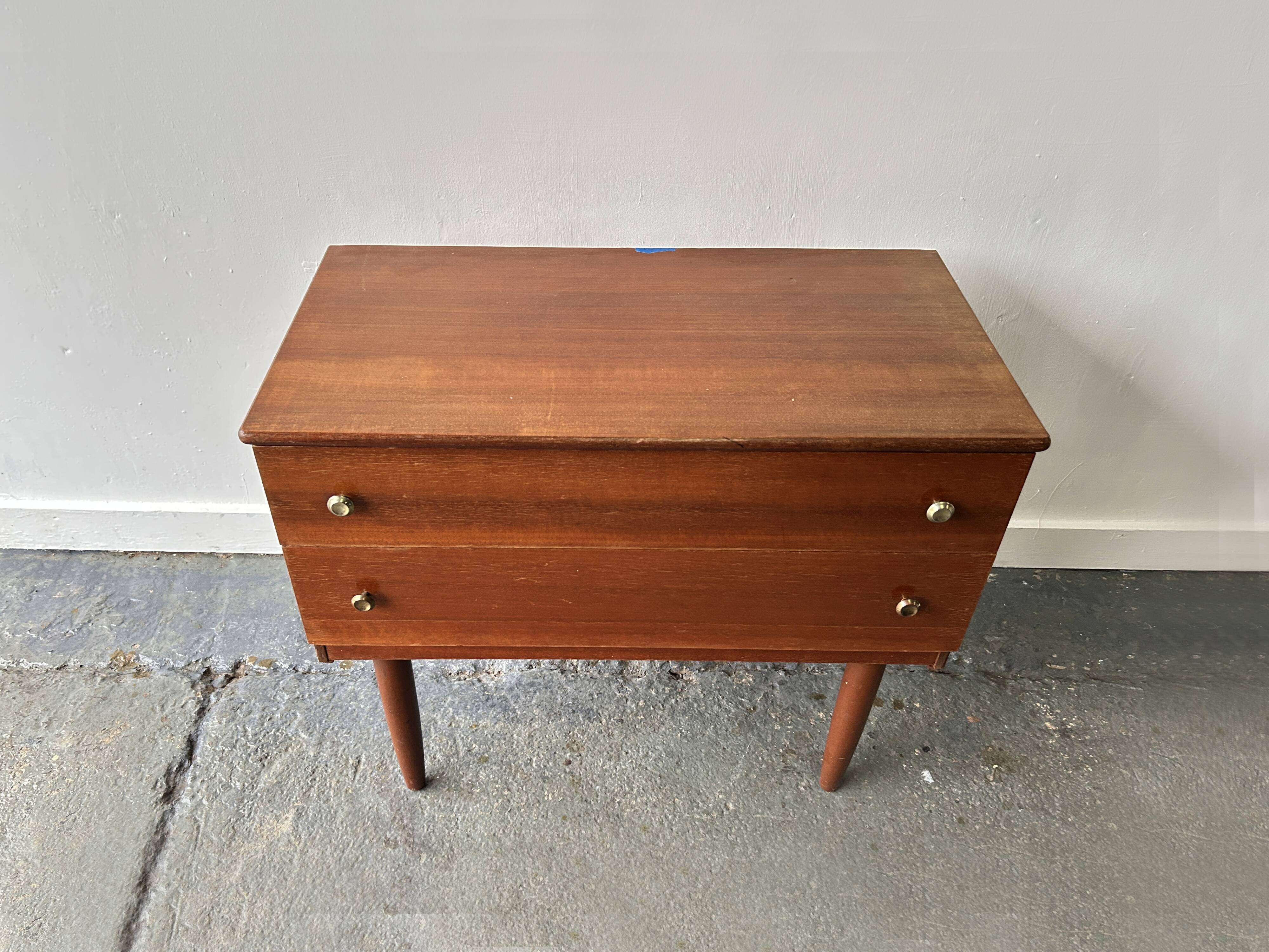1960s Mid-Century vintage petite chest of drawers