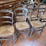 6 chairs louis xv mulch