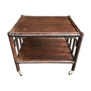 Table basse sur roulettes