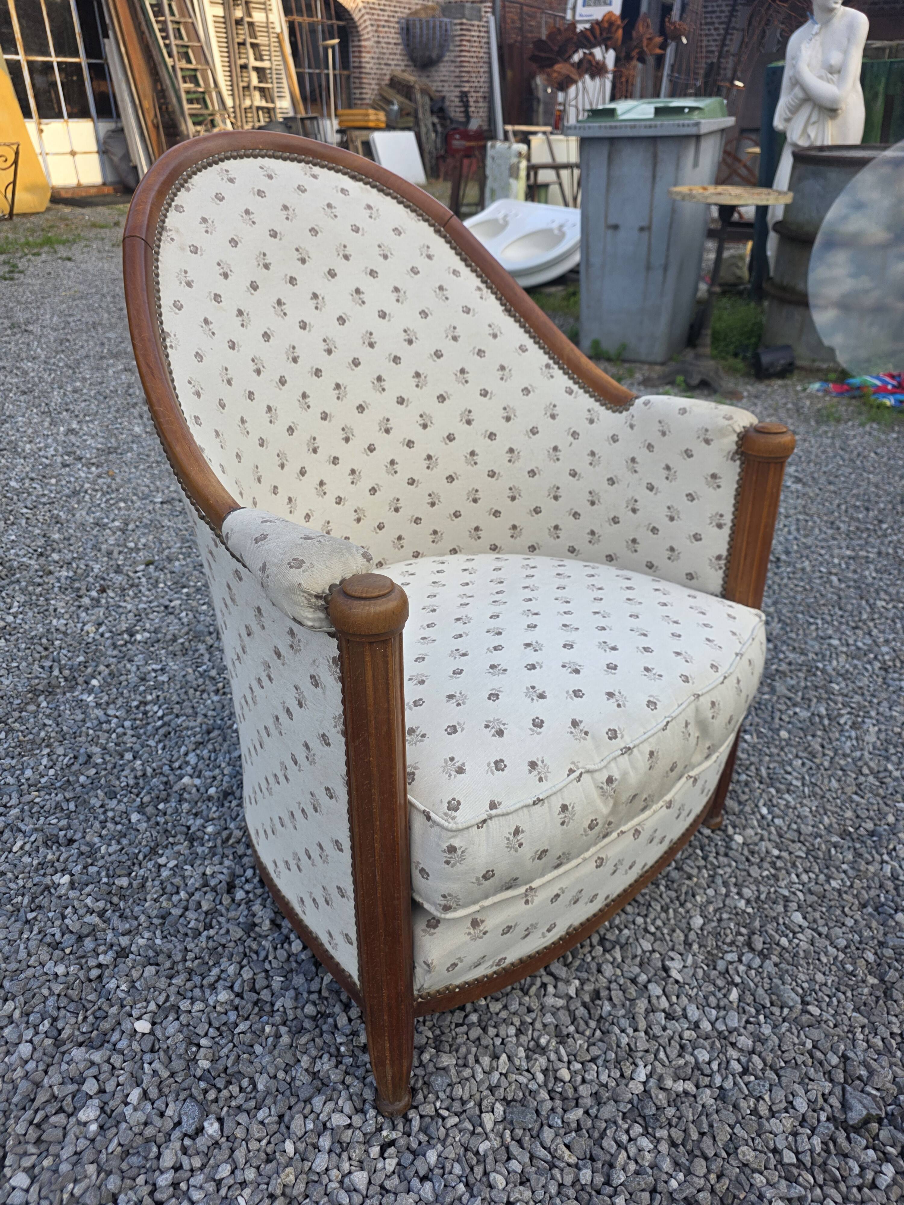 Fauteuil art déco des années 1930