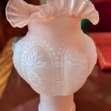 Large Art Deco vase with lace collar