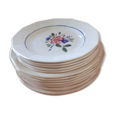 Lot of 15 Sarreguemines Digoin France plates