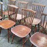 8 chaises bistrot Baumann modèle Tacoma