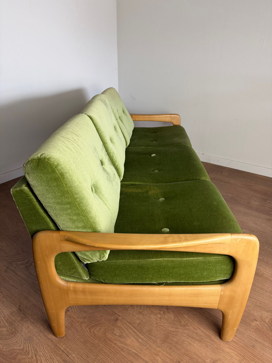 Vintage 3-seater convertible sofa – Eugen Schmidt / Soloform style