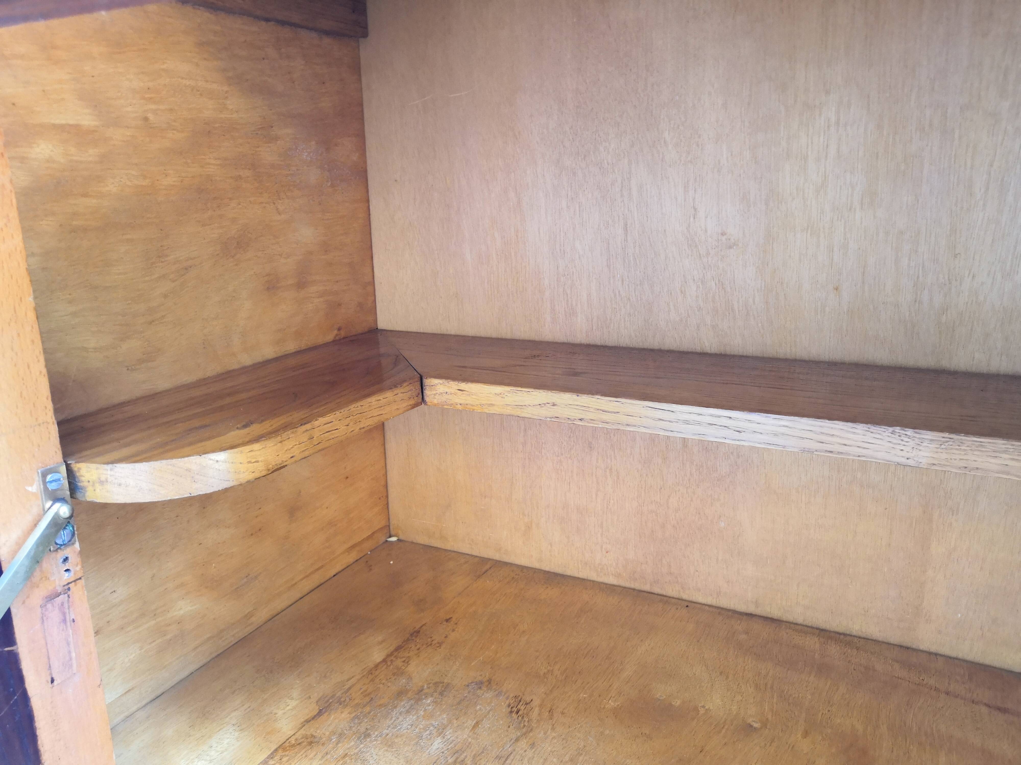 Vintage Art Deco carved bar cabinet