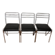 Three chrome and skai chairs from the 70s