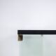 Peter Ghyczy. Glass and gilded brass console. 1970s.
