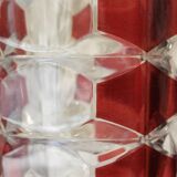 Ruby-colored glass vase by JG Durand and produced by Luminarc circa 1970