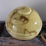 Marbled opaline table lamp