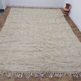 Handmade wool Berber rug 345x257 cm