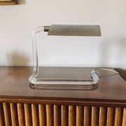Peter hamburger, crylicord modernist crylicord desk lamp, knoll international, 1960s
