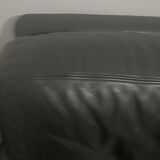 Black leather armchair Natuzzi
