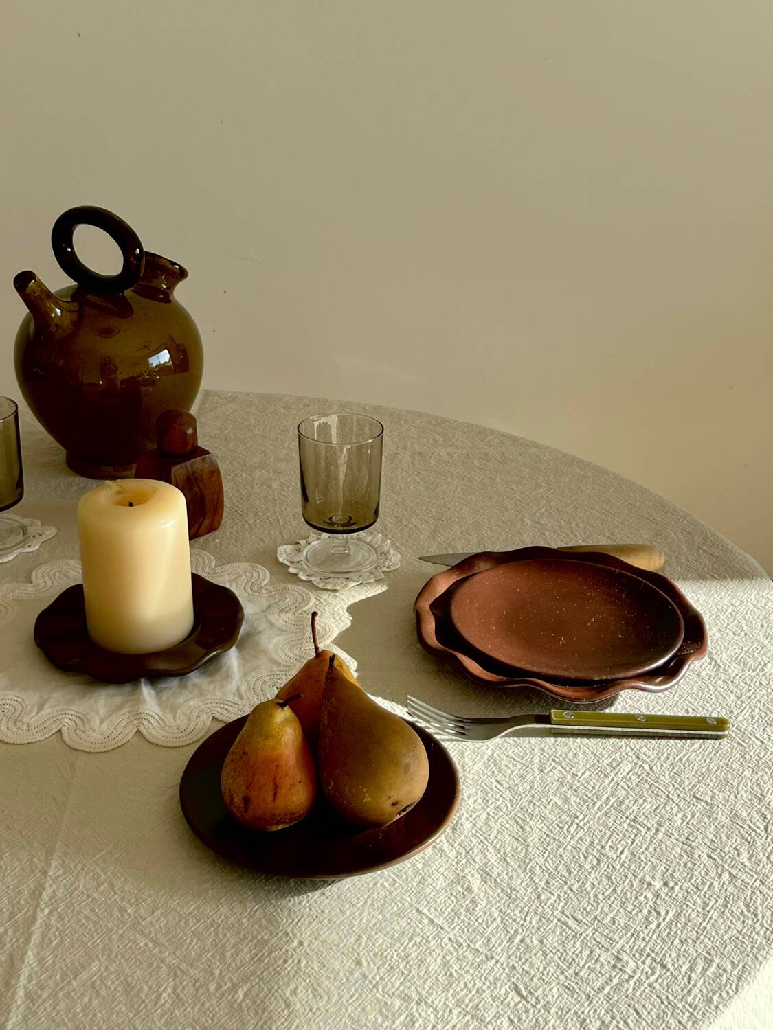 Simple dessert plate