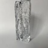 Frosted glass vase from the 1970s