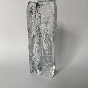 Frosted glass vase from the 1970s