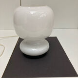 Lampe à poser en verre opalin, 1970