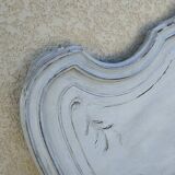 Louis xv style headboard with shabby chic patina