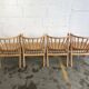 4 Chaises de bistrot en bois en forme de v