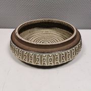 Large dish from Danish Michael Andersen 1970-80s. Stamped (The three fish)