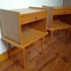 Paire de chevets scandinave pieds compas