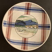 Compotier Sarreguemines Ramuntcho, view of the Basque Country, Saint Jean de Luz and the Rhune