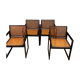 Chaises en bois et cannage vintage