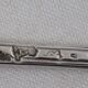 Dessert spoon, solid silver XVIII, 18 cm, Paris filet model.