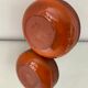 Vase soliflore vintage en terre cuite émaillée