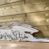 Patinated wooden pediment