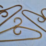 Set of 3 rattan wicker hangers