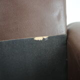 1970s Danish Brown Leather Armchair, Denmark