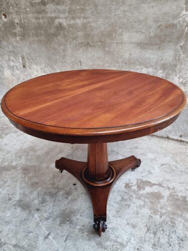 Table antique table ronde table à manger 19ème siècle table haut inclinable