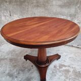 Antique table round dining table 19th century tilt top table