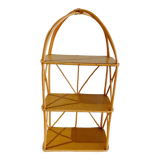 Vintage rattan shelf