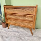 Rattan chest of drawers