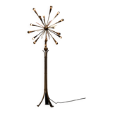 Rare 1950s brass sputnik floor lamp stilnovo style