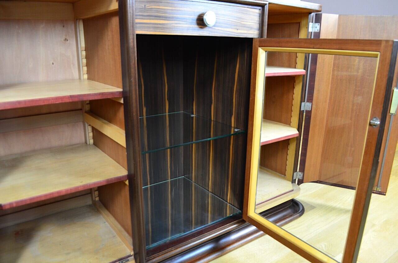 Somptueux dressoir Epoque Art-Déco 1930 en Macassar