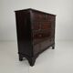 English geometric-panelled oak chest of drawers, circa 1680