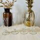 Ensemble de 4 flutes coupes de champagne vintage