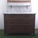 Commodity / wooden and marble toilet table
