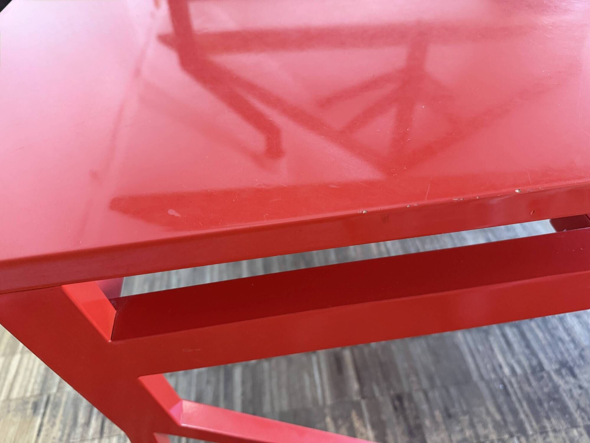 Red lacquered desk Conran Shop
