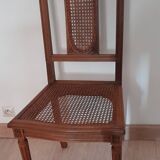 6 Louis 16 fluted pearwood chairs