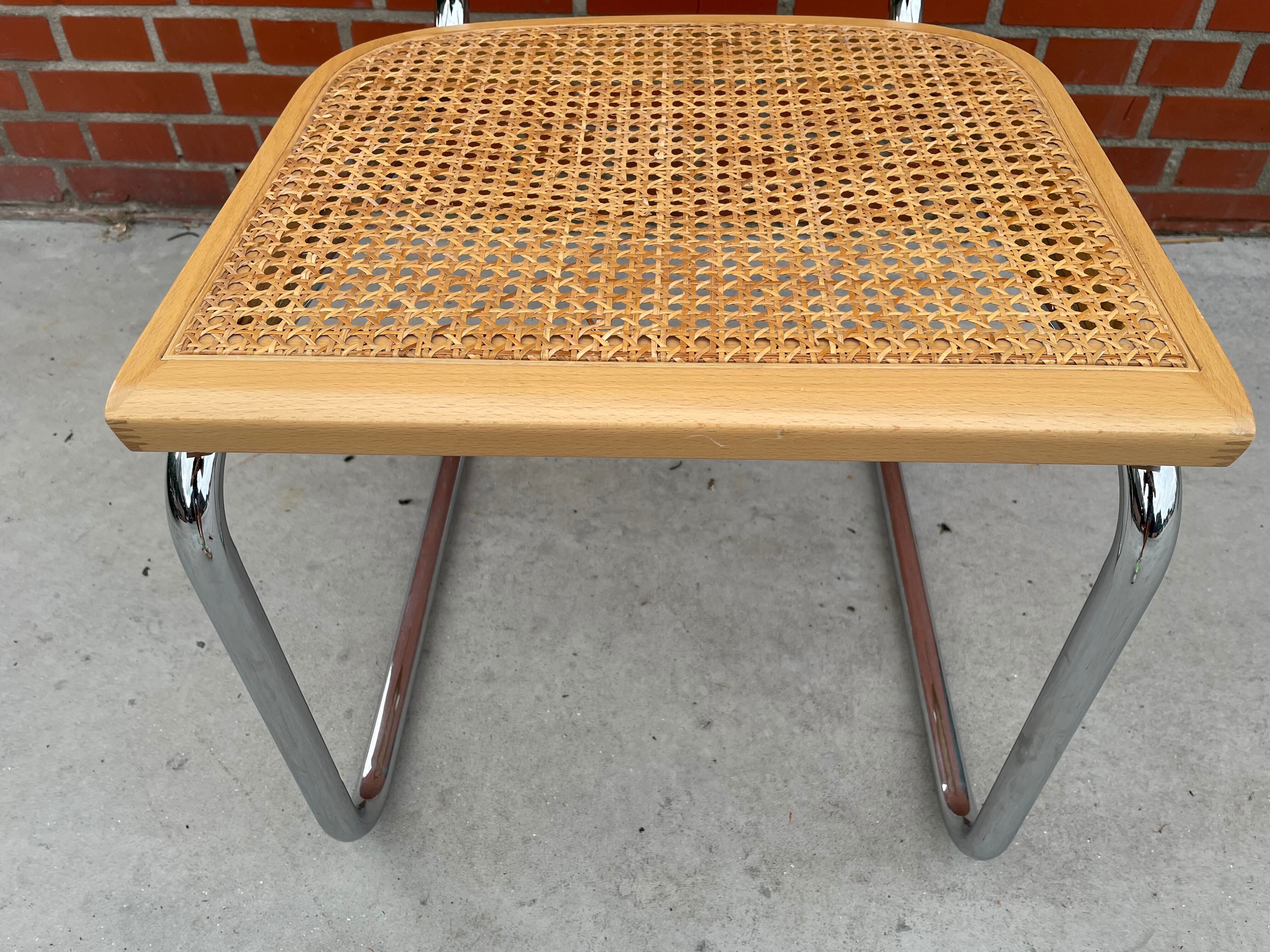 Chair Cesca model by Marcel Breuer with armrests B64