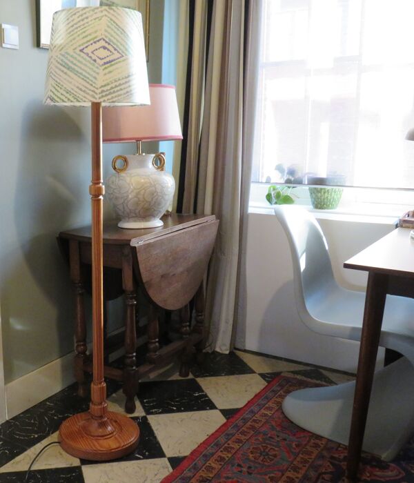 Lampadaire vintage avec abat-jour sur mesure