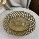 Brass woven basket