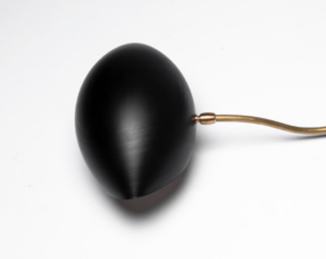 Wall lamp 3 arms Black Shell