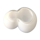 Vase design forme libre verre blanc épais