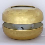 Luciano Frigerio Italian Table Lamp Vibrated Brass "Ballata Alta", 1974