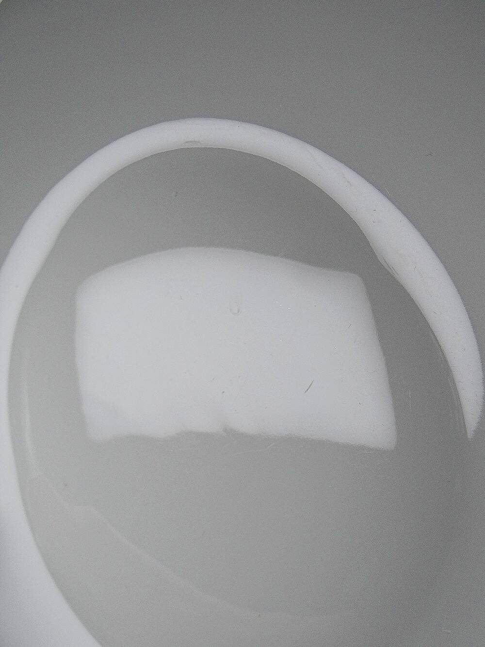 Large, hollow serving dish in fine white Limoges porcelain, vintage/antique