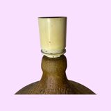 Beautiful Danish Ceramic Table Lamp - Ceramic Pottery from Scandinavia - Brown Ceramic Pottery Lamp